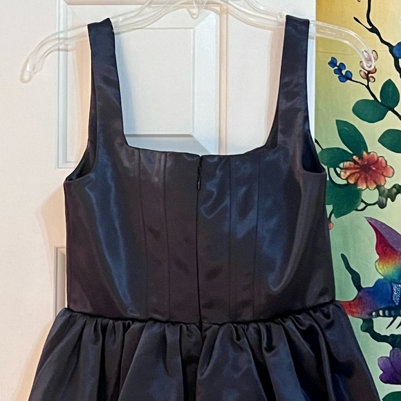 🌺🎉HP🎉🌺 NWT Staud Landscape Mini Dress Black - Picture 15 of 16